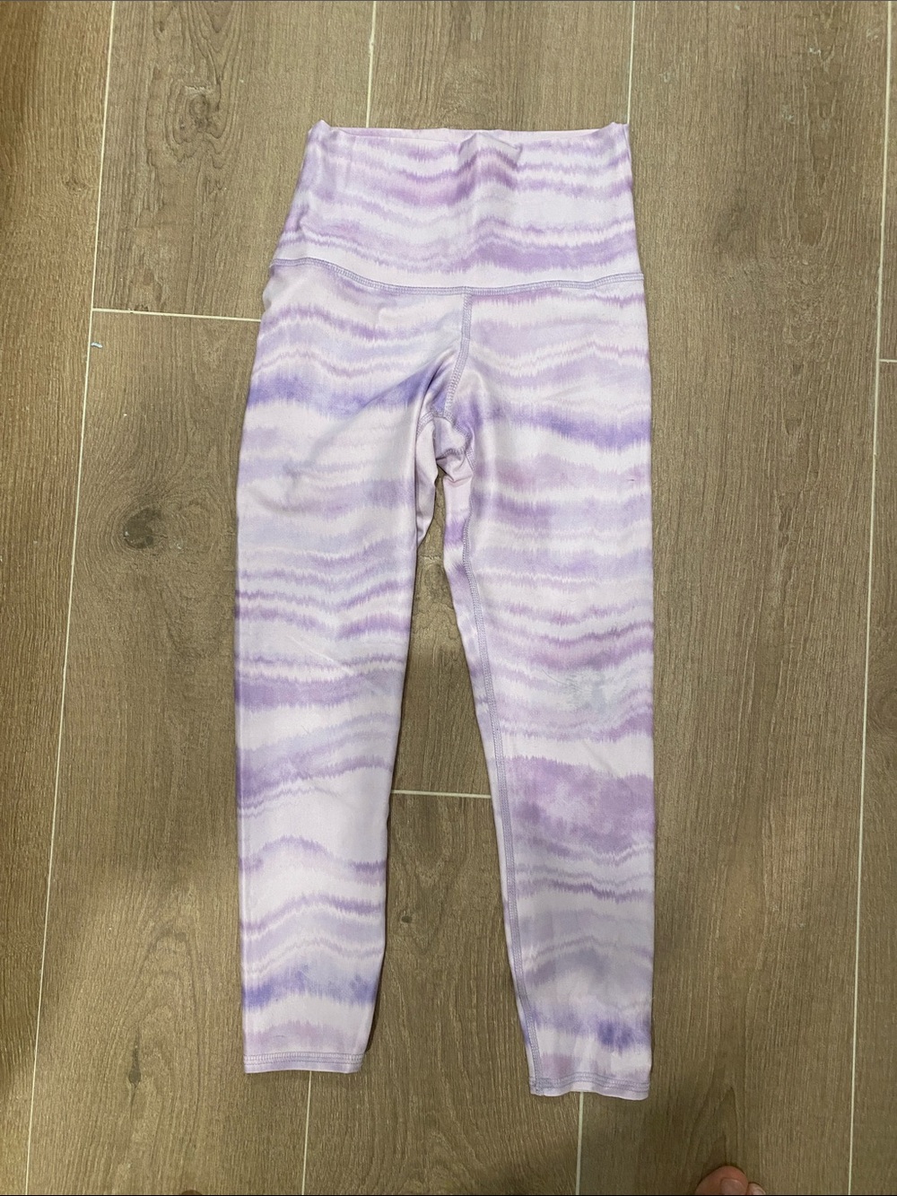 Evolution and Creation Lavender Tie-Dye High-Waist Leggings